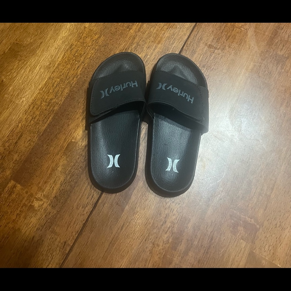 Boys ( kids ) Black Hurley Slides